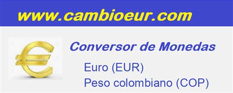 convertisseur euro pesos colombien